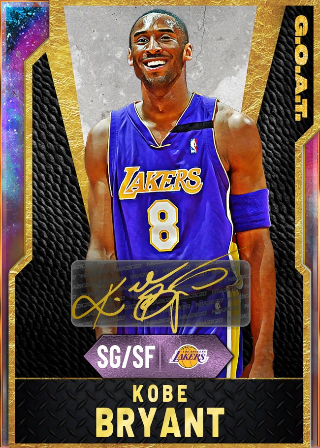 2KMTCentral's tweet photo. 1 new #GOATRewards card: Kobe Bryant https://t.co/VtUQRvTH6H https://t.co/6MJsso2Bci