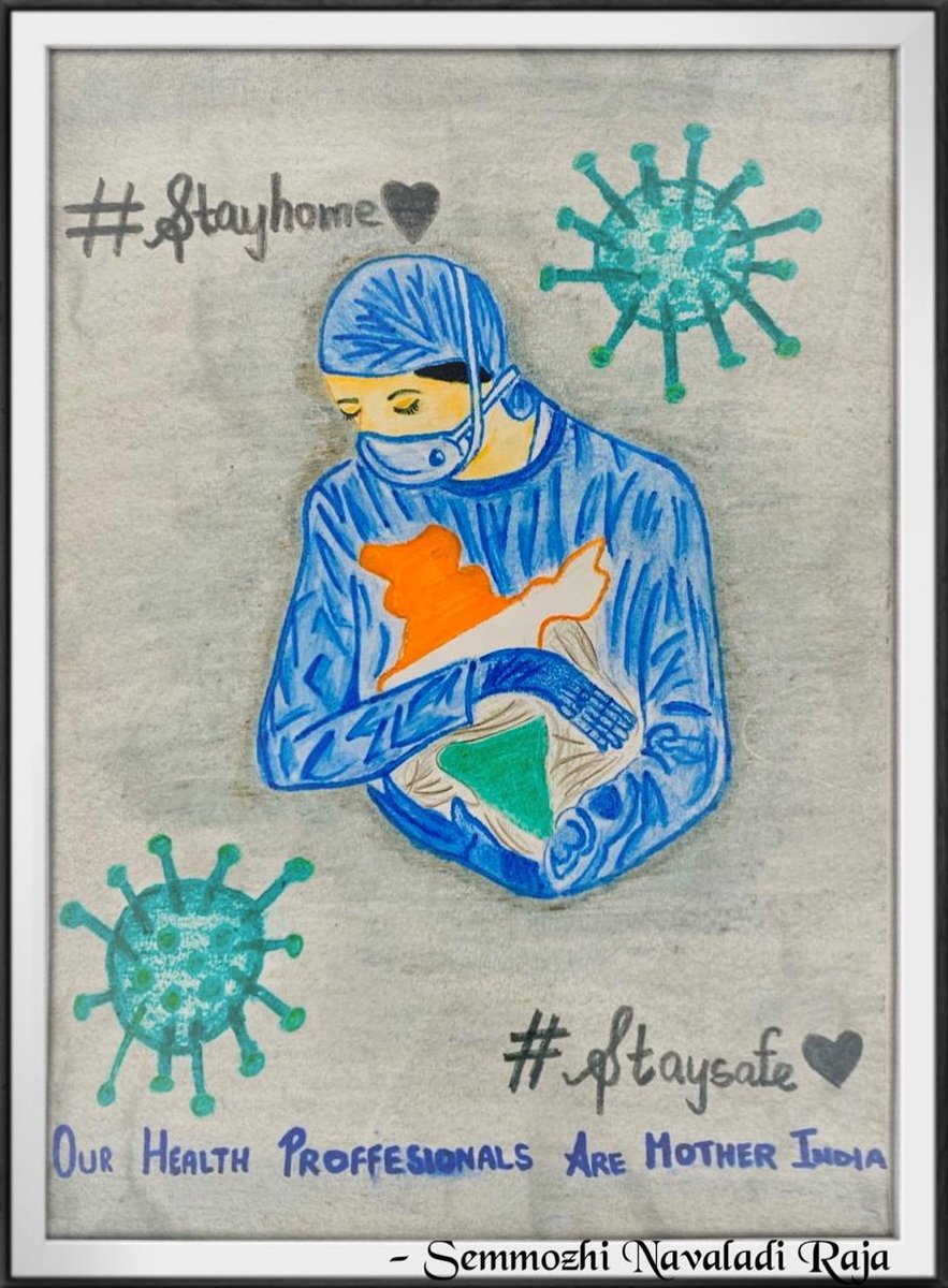 semmozhi_n's tweet photo. On behalf of students fraternity, a tribute to all Health Professionals as our #MotherIndia. We are confident that we’ll get through this and emerge stronger & healthier #CoronaFighters #Covid19India #COVID19 #healthcare https://t.co/mmXhmSkxvq