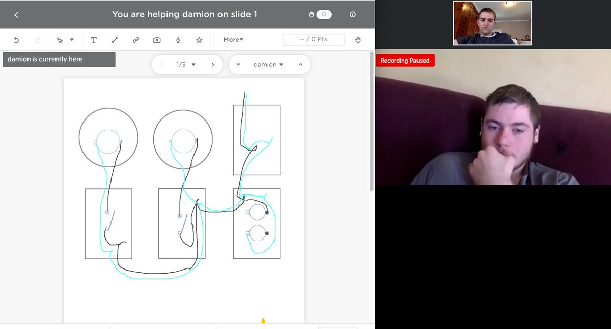 MrSmiths_Shop's tweet photo. Using @zoom_us and @Classkick so students can draw residential wiring diagrams! #elearning #teachsts #nebsts @CrossCounty1 https://t.co/BbGOZ99Vmg