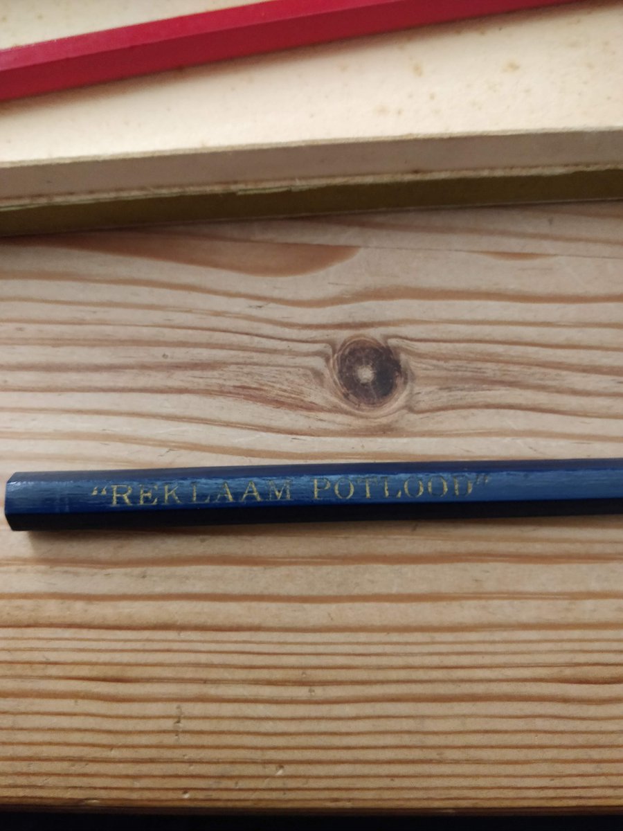 There's also this mystery pencil, with just this text on the side which google translate tells me is 'advertising pencil' in Ukranian. At a guess, probably a sample showing what they could print? Personal to-do is to look up pencil manufacture in the Ukraine
