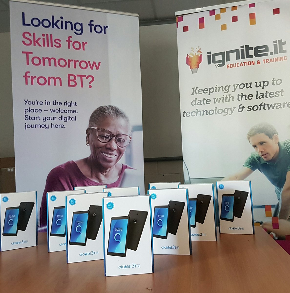 All tablets from #devicesdotnow ready to be delivered to our vulnerable and isolated learners. Big thanks on their behalf to @goodthingsfdn <a href="/BTGroup/">BT Group</a> <a href="/futuredotnowuk/">FutureDotNow</a>