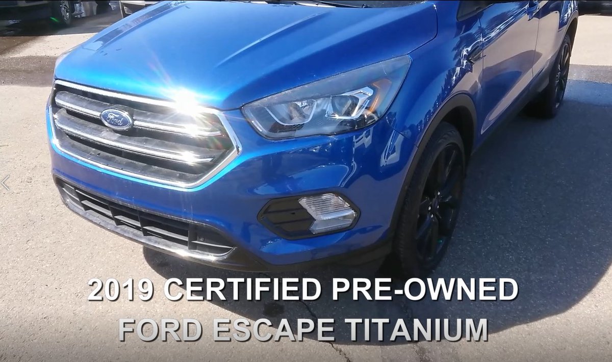 Lacombe Ford Sales Consultant Jt Park Does A Quick Walk Around Presentation On A Beautiful Sport Appearance Pkg Lightning Blue 19 Ford Escape Titanium Watch This T Co Qxykgdb47v To Get More