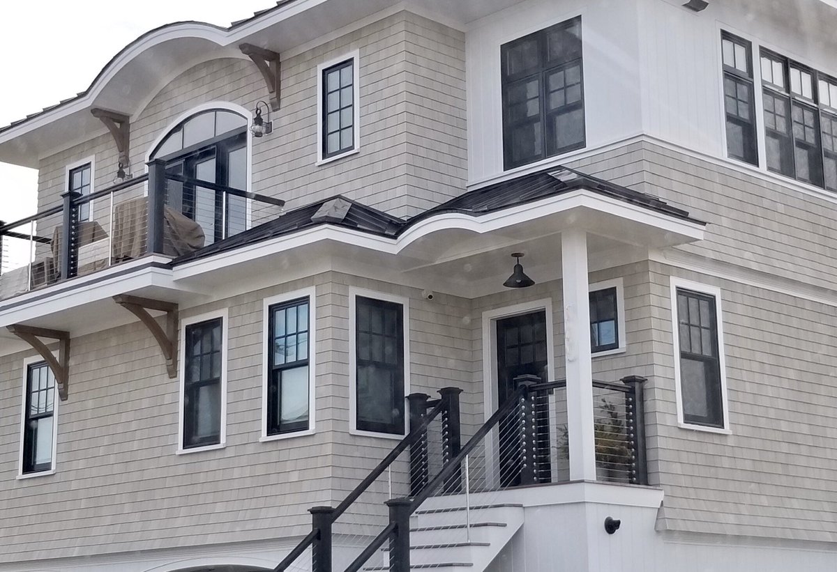 We can see why this homeowner on Plum Island chose Nucedar as their siding. With coastal living
*there won’t be any moisture build up, so no rotting or replacing. 
*The windload rating is over 200 mph. 
*And it’s aesthetically appealing. just stunning!

#nucedar #worldlygray