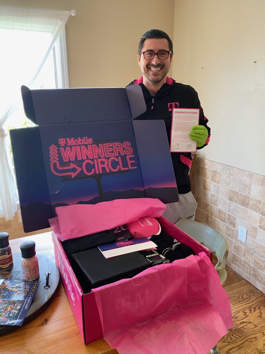 Thank you so much @MikeSievert @Mike_Katz @jasongrutzius for this amazing honor!! @TMobileBusiness @tmobilecareers is the best place to work for those who work hard and want to win. #WolfPack