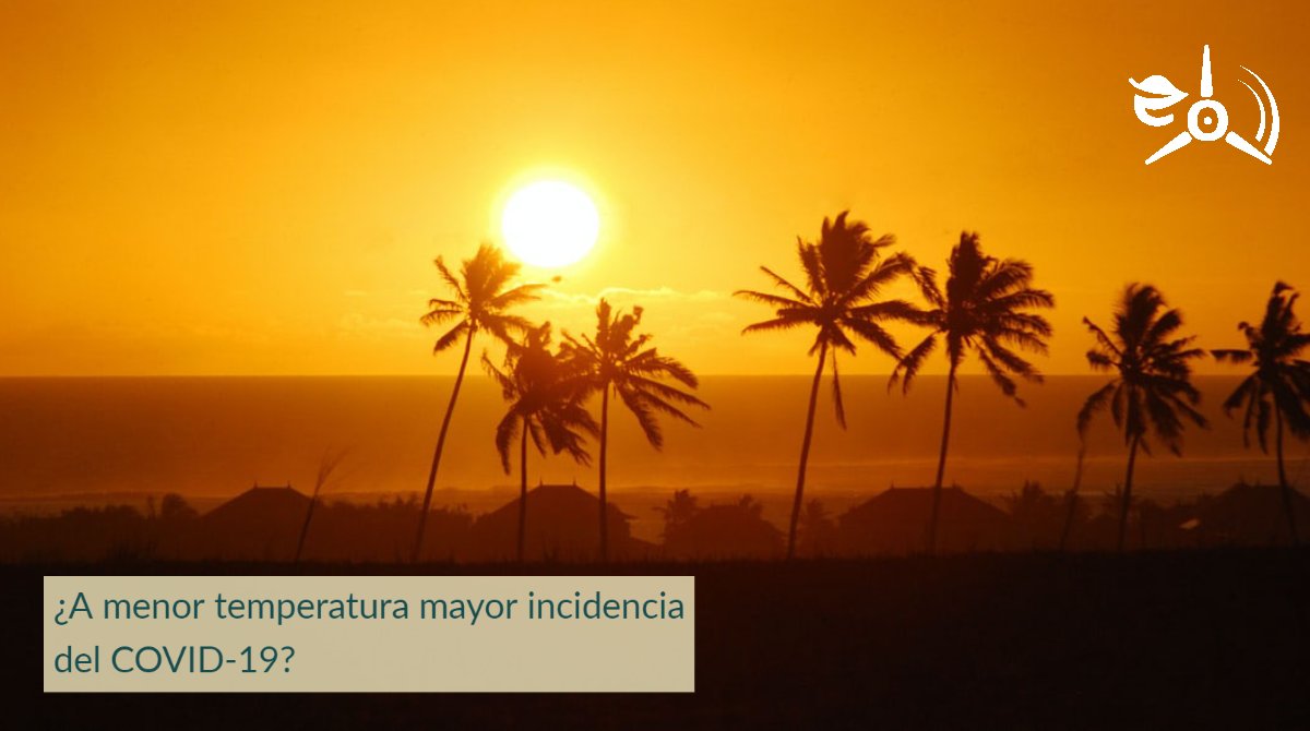HelloRenewable's tweet photo. Según un estudio liderado por la @AEMET_spain y el @SaludISCIII existe una correlación negativa entre la temperatura y los contagios, es decir, a menor temperatura promedio, mayor incidencia. ♻
.
.
.
.
.
#hellorenewable#covid19#virus#temperaturas#cambioclimatico https://t.co/hZSKUt8Abr