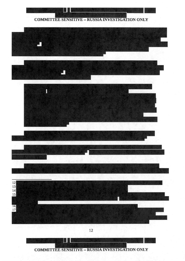 Folks, they were not lying about the redactions being heavy.