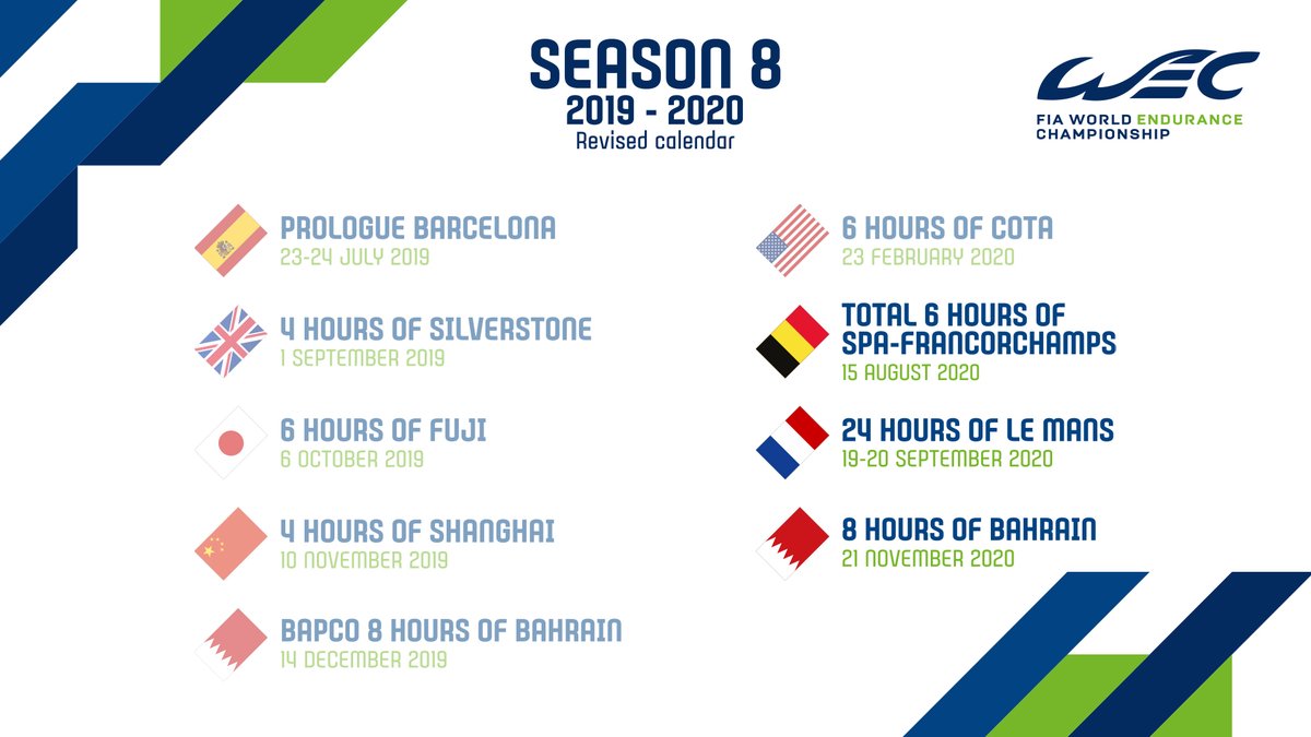 WynnsUSA's tweet image. For those who are eager to see Wynn&apos;s Racing #TeamProject1 taking to the track again in the Wynn&apos;s Livery Porsche 911 RSR, here&apos;s the latest revised calendar for Season 8 of the #WEC

113 days until August 13 for 6 Hours of Spa-Francorchamps 🇧🇪

#WynnsUSA #WynnsRacing