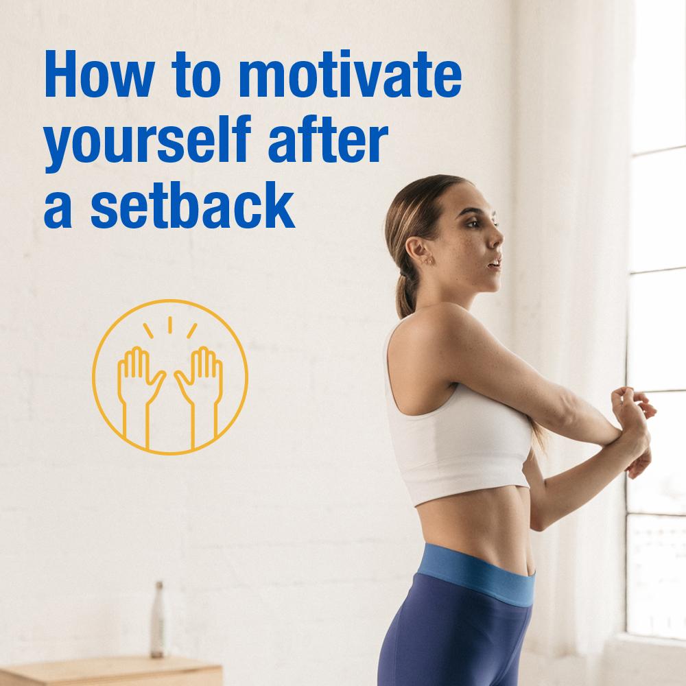 Herbalife's tweet photo. Diet and fitness setbacks happen. Avoid beating yourself up with these tips! #FitnessMotivation https://t.co/0VuuYESYQf