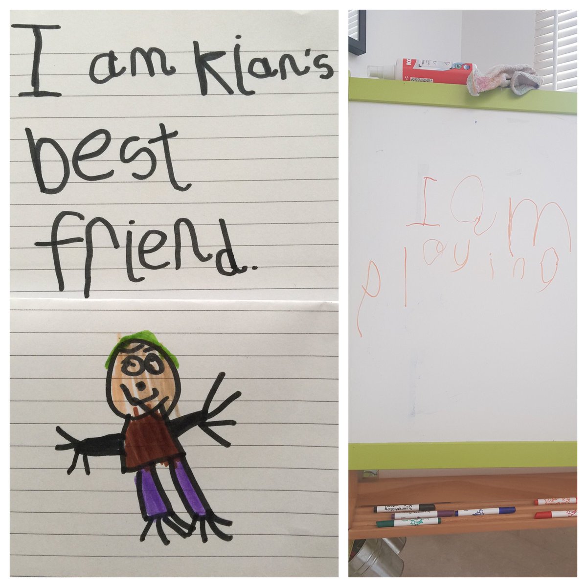 Our young writers applying their phonetic knowledge confidently <a href="/home/">Geneia@home</a> A multi sensory &amp; creative approach to inspire reading and writing in the #earlyyears <a href="/PrincipalMuscat/">Kai Vacher</a> <a href="/ABCDoes/">Dr Alistair Bryce-Clegg</a> <a href="/EYFSLou/">Louise</a> <a href="/BSMuscatHeadPri/">Jeni Dellman</a> <a href="/RuthKenna1/">Ruth Kenna</a> <a href="/AmaritKaila/">Amarit Kaila</a> <a href="/JulesEYFS/">Jules Cunningham</a> #remotelearning