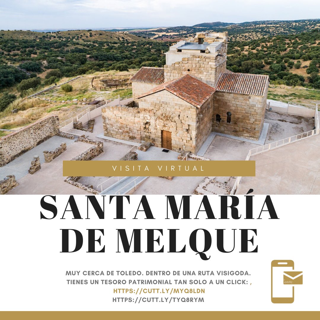 clmenmadrid's tweet image. 📣📣📣 A 40 km de Toledo y situada entre el Tajo y los #MontesdeToledo se encuentra una de las joyas 💎🤴🏻#visigodas, ⛪️ la iglesia #SantaMaríadeMelque en S Martín de Montalbán. 👁‍🗨Te invitamos a una alucinante #visitavirtual cutt.ly/Myq8LDn @turismoclm @gobjccm