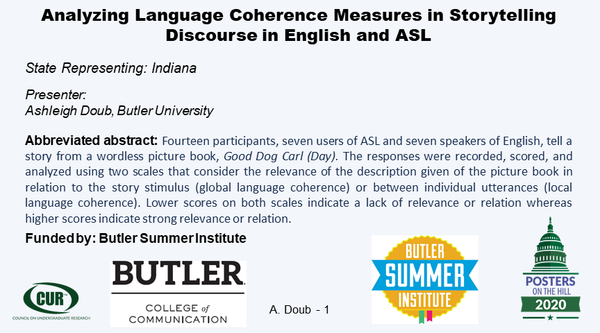 _ashpo2_'s tweet photo. In an analysis of storytelling samples of English and ASL, it showed imperative to consider a new language coherence scale for ASL in which ASL's unique features are highlighted. @butleru @butlerCCom
@CURinaction @madgospel
#POH2020 #POHGoesVirtual https://t.co/bpGJjpwblr