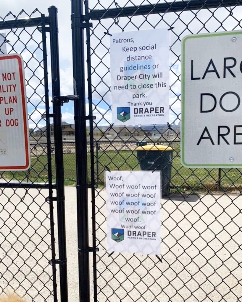 aussiesdointhgs's tweet photo. We stan dog parks with dog translations👏 https://t.co/txW9PCH6EN