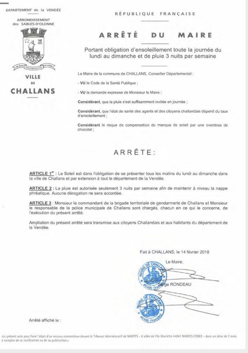 CJuridiques's tweet image. Quatre arrêtés municipaux à la con :