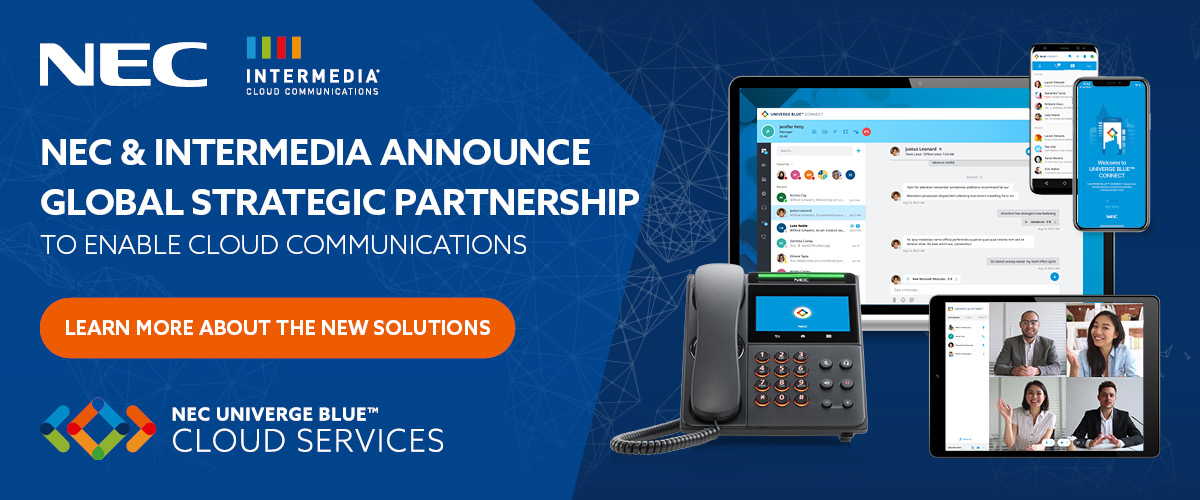 NEC's tweet photo. Businesses need the ability to communicate and collaborate from anywhere at any time. NEC’s new UNIVERGE BLUE CONNECT and ENGAGE are born in the #cloud and designed specifically for businesses of all sizes.  Learn more at https://t.co/4a2qPRn9LK  
#remotework #CCaaS #UCaaS https://t.co/JtL7r4EX8U