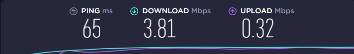 FraserAnimate's tweet photo. @TalkTalk this is my current speed... any chance of a boost??? making working from home a bit of a struggle. thanks! https://t.co/ZP3PbqEBPv