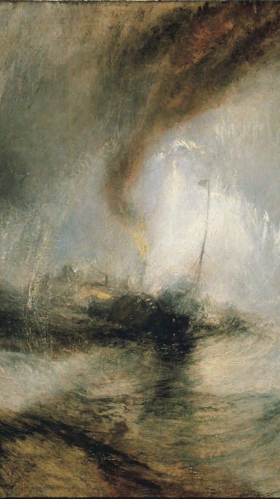 J. M. W. Turner 1 — The Fighting Temeraire 2 — The Slave Ship3 — Rain, Steam and Speed – The Great Western Railway4 — Snow Storm: Steam-Boat off a Harbour's Mouth