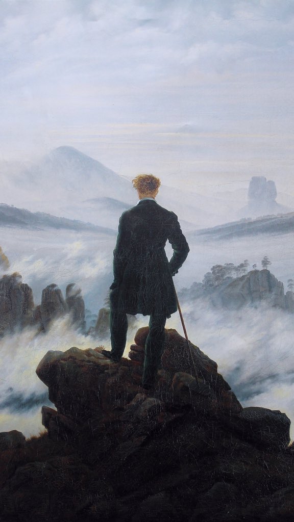 Caspar David Friedrich 1 — The Abbey in Oakwood2 — Wanderer Abive the Sea of Fog3 — Moonrise Over the Sea 4 — The Monk by the Sea