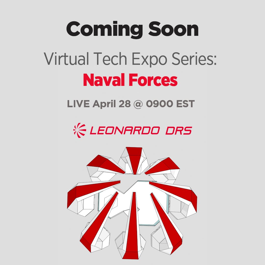LeonardoDRSnews's tweet photo. Bringing people and technology together - virtually. Join Leonardo DRS next week as we unveil our Virtual Tech Expo Series: Naval Forces, showcasing our latest innovations to the sea services community.
Register for the free event at https://t.co/avv0lrmm96. #VirtualTechExpo https://t.co/DDum25xUf5
