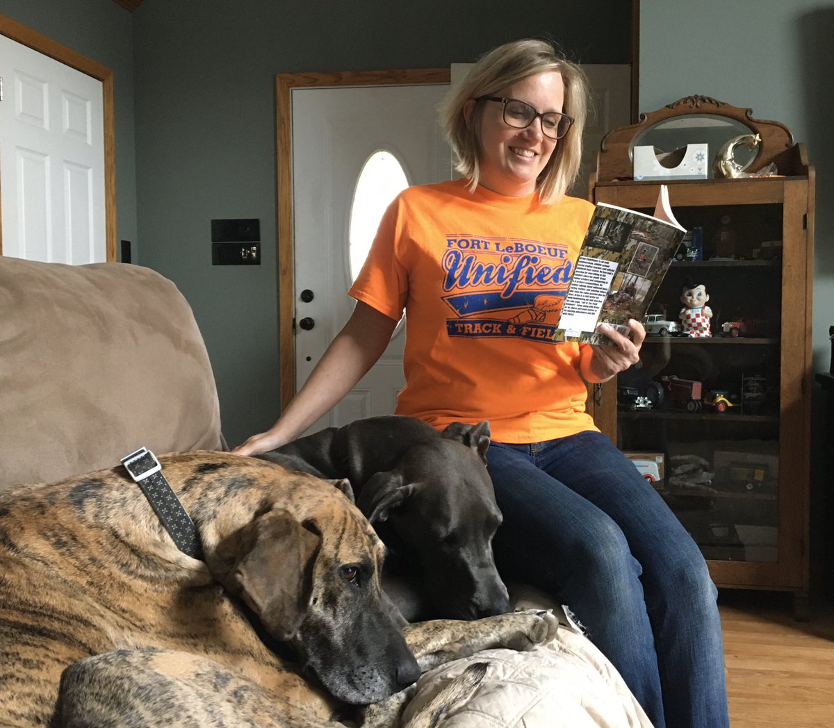 FortLeBoeufSD's tweet photo. April is National School Library Month! Check out our eBooks and audiobooks on MackinVIA. Go to the HS library webpage on https://t.co/JI6QSVS8cu or email Mrs. Tarr at tarra@flbapps.net with any questions. #FLBHS #FLBHSREAD #readforfun #smartbison #readtoyourpets #mrsproctorreads https://t.co/5pxwcNnMyv