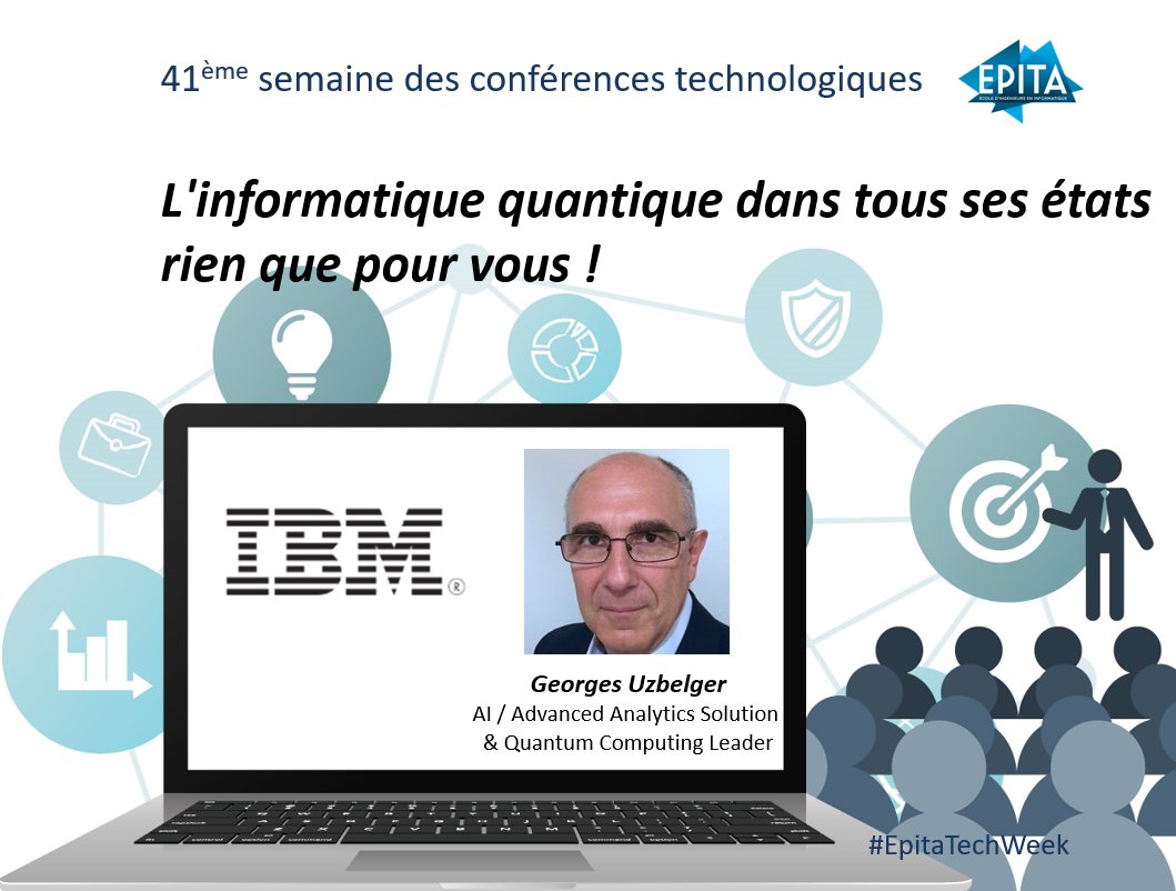 cet après-midi <a href="/EPITA/">EPITA</a> <a href="/GeorgesUzbelger/">Georges Uzbelger</a> de <a href="/IBM_France/">IBM France</a> vient partager une nouvelle fois son expertise en #quantumcomputing avec nos étudiants #2021 !

cc : <a href="/JLPierrel/">Jean Louis PIERREL</a> , <a href="/ClairePH/">ClaireHerrenschmidt</a>