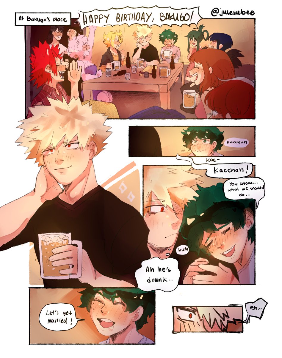 a surprise for the birthday boy?

#爆豪勝己誕生祭2020
#爆豪勝己生誕祭2020 
#bkdk #mha 