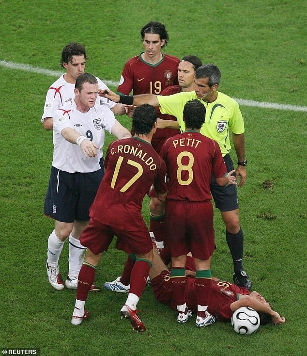2005/06The Infamous winkTelevision cameras caught Ronaldo's cheeky wink after Rooney was sent off in The 2006 World Cup quarters.