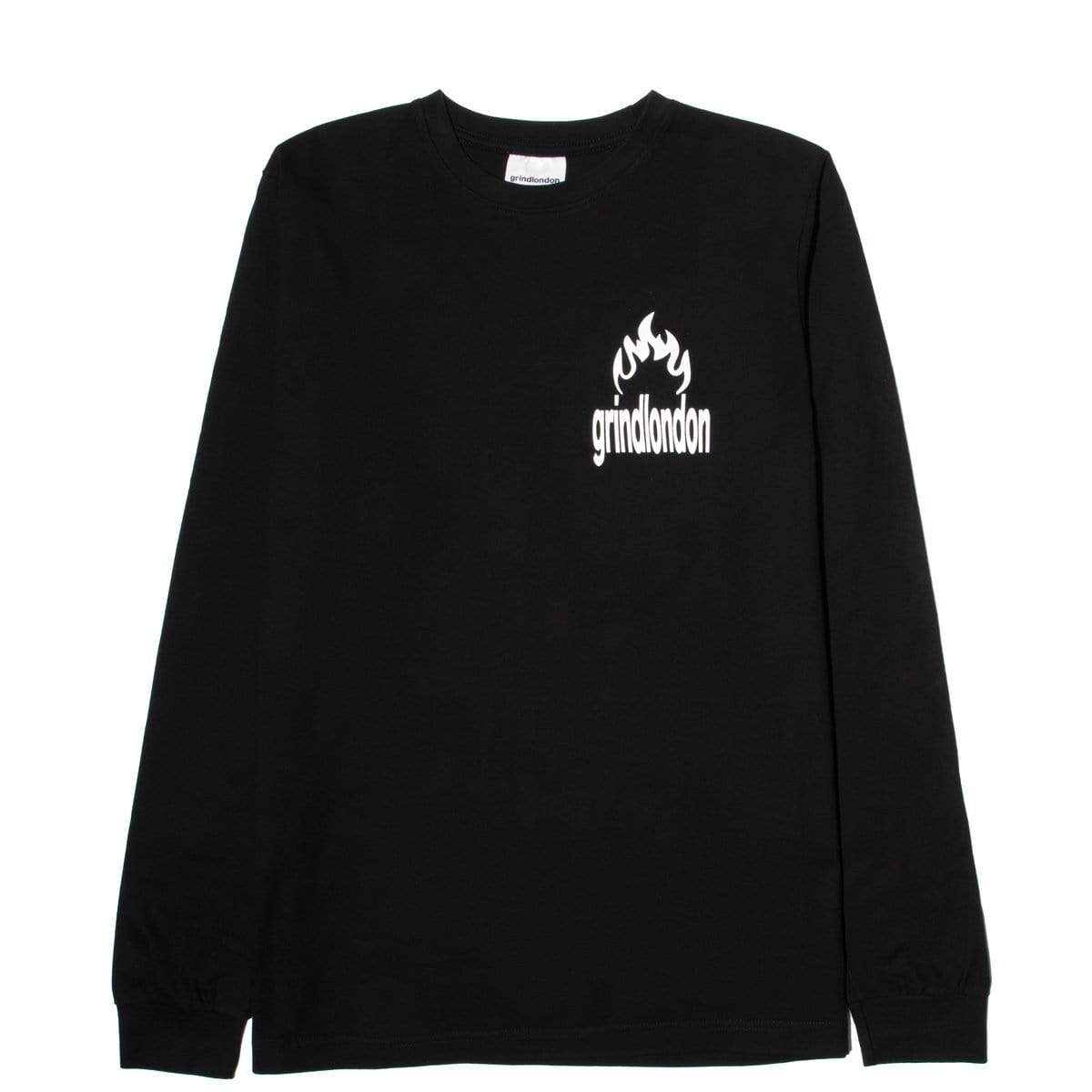 bodega's tweet photo. GRINDLONDON BURN LS T-SHIRT - Available now online - https://t.co/8eJIOMHLq3 - Free USA shipping on orders over $100 - Use code: BODEGAUSA #grindlondon #bodega #bdgastore https://t.co/WhZSFxI1pe