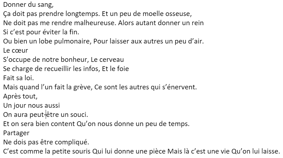 Voici un des poèmes d'un enfant pour le concours Trans-Forme sur le don d’organes « Chacun a un super pouvoir,celui de sauver des vies ». 
#CDC2020
#dondorganes
#sap4all
#courseducoeur
#sapducoeur
#chacunaunsuperpouvoir
<a href="/ocoustere/">olivier coustere</a> <a href="/aymerichamac/">Aymerichamac</a> <a href="/patriciacoyo/">Patricia Coyo</a>