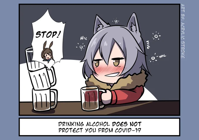 #2 Drinking alcohol does not protect you against COVID-19 and can be dangerous!
Frequent or excessive alcohol consumption can increase your risk of health problems. 