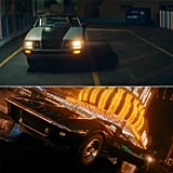 ''The Classic Convertibles''In The Weeknd's "Heartless," the storyline begins with him hopping out of a black convertible in Vegas at night while wearing sunglasses. Meanwhile, in Gomez's "Boyfriend," the singer is also shown driving a classic convertible at night wearing sg.