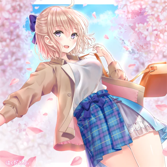 沖田さんとの生活5を描きました? #FGO #FateGO
春っぽいデート服を着た沖田さん 