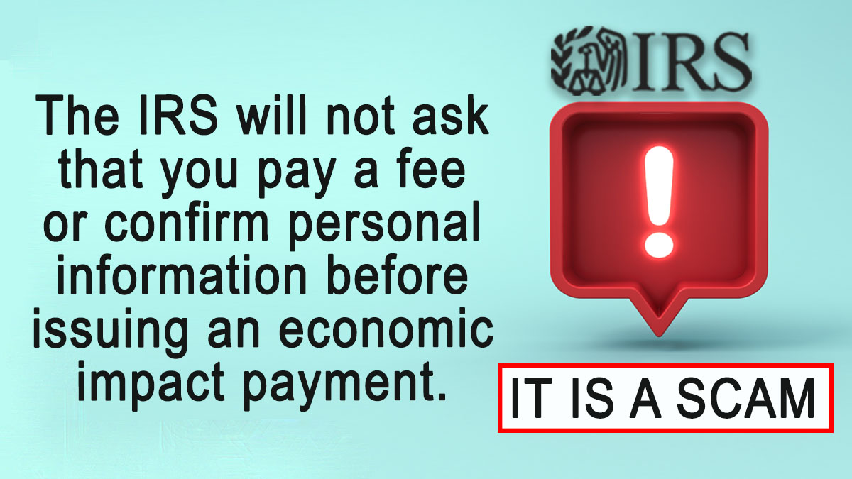IRStaxpros's tweet photo. ALERT: #IRS will not call to request any personal or financial information for you to get an economic impact payment. If you get such a call -- HANG UP. See official updates at https://t.co/DdKwxyAsmI https://t.co/w6Ot9TPuyH