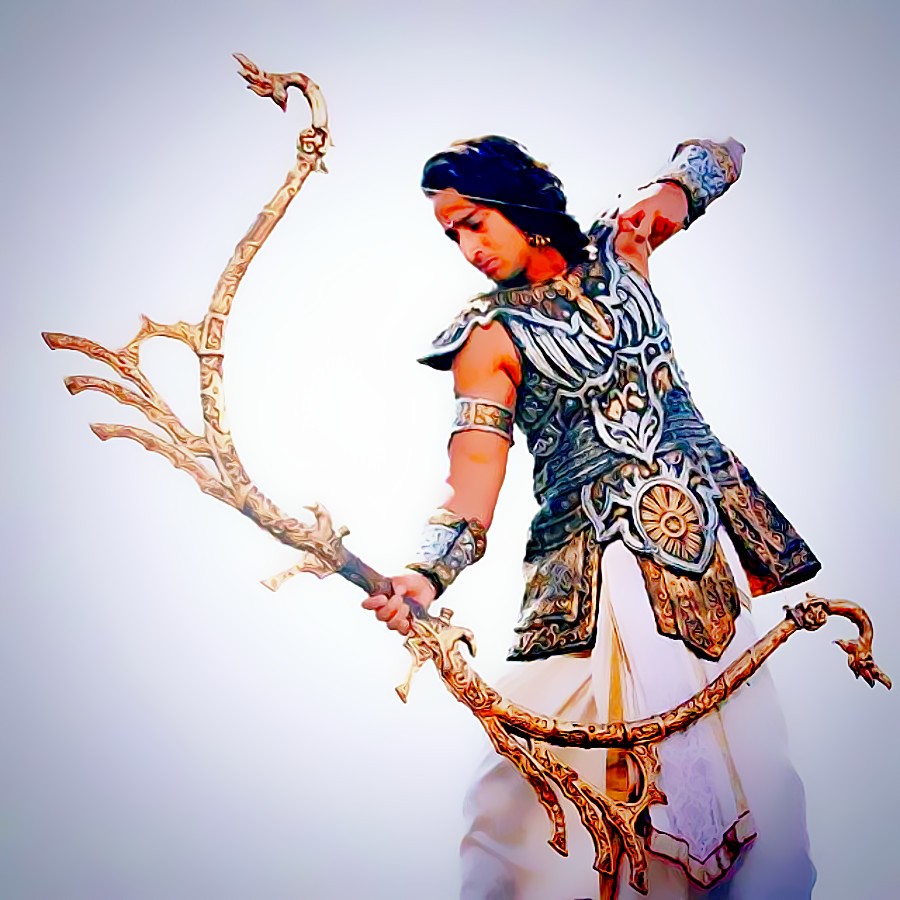 ~*Savyasachi*~Since I am capable of drawing the Gandiva (bow) with my both hands, that’s why I am called Savyasachi..Among Gods & Men.. #ShaheerAsArjun  #ShaheerSheikh  #Mahabharat  @Shaheer_S  @StarPlus