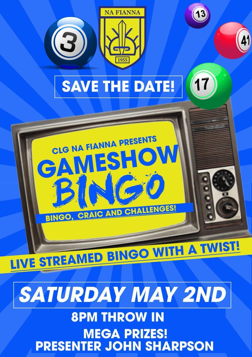 For your diaries! Details to follow #NaFiannaAbu #StayHomeSaveLives #COVID19   #HeartOfTheCommunity #CroíAnPhobail #NaFSocialValue
