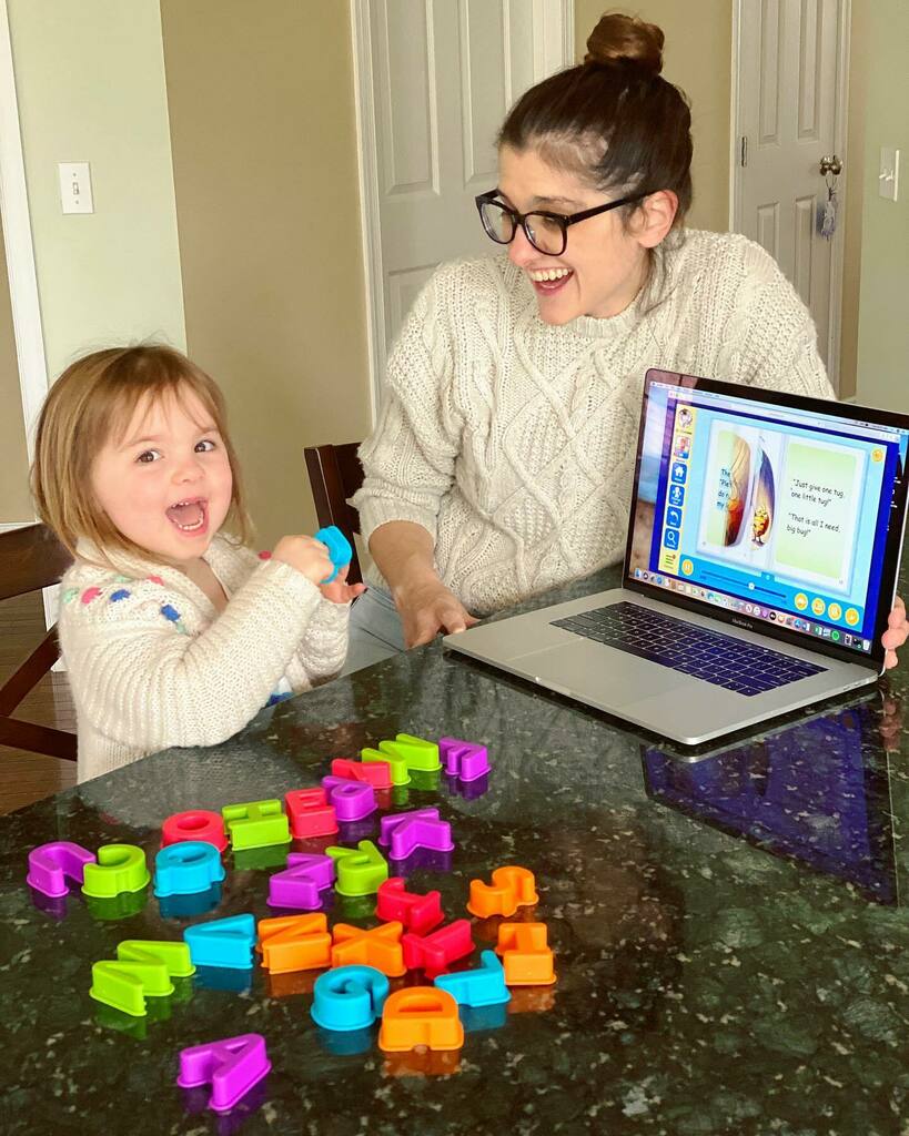 aliciamhansen's tweet photo. Good news: it turns out we still know our ABCs! 🎉 I'm so happy to be an #ABCmousePartner during this time while I'm at home with Brenna. She is used to a wonderful day care with incredible educational programming, so to be able to supplement it with … https://t.co/YI8xJFxNa8 https://t.co/wvALrdcBiv