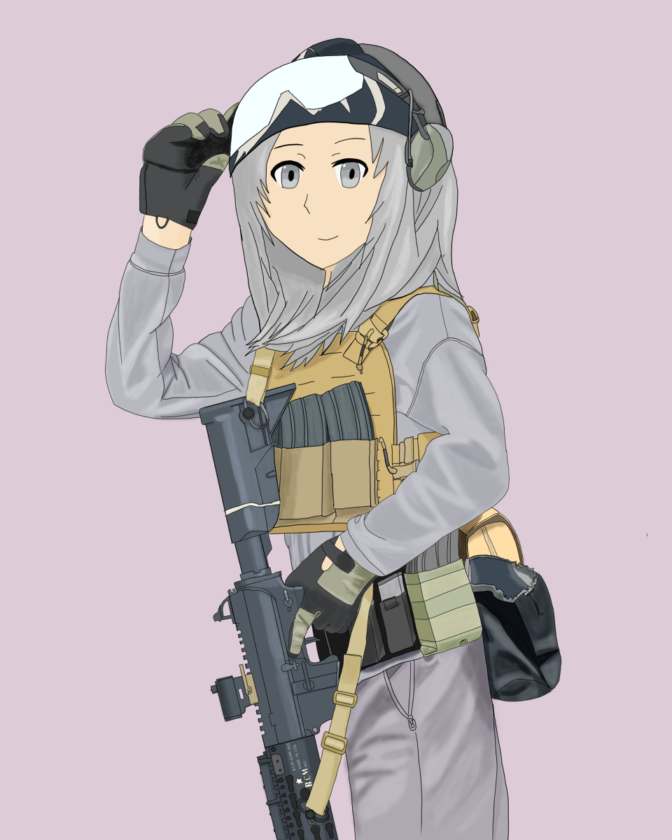 natuki_hase's tweet photo. 友人を女体化してみました２ #女の子 ##銃 ##BCM4 ##M4 ##ライフル https://t.co/VvM3mVTOGP https://t.co/Aq90gSyUZX