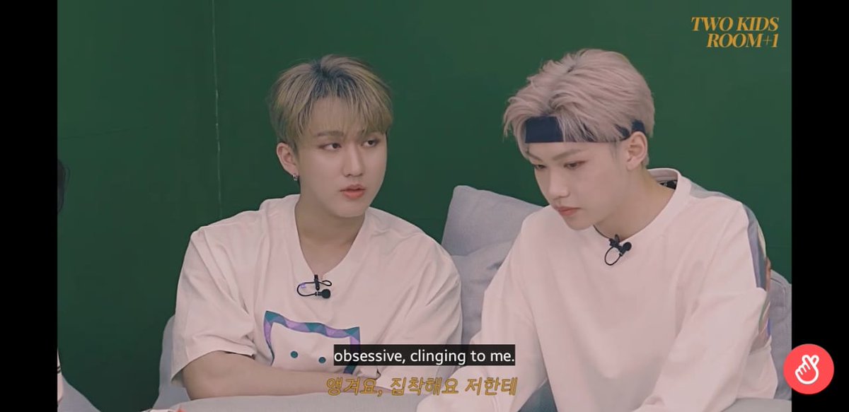 This one has been through on debateChangbin means obsessive as how felix always cling onto him and changbin always do that to hyunjin.But, he didn't say he hate it. He even said he affectionate to felix. That means he loves yongbok too