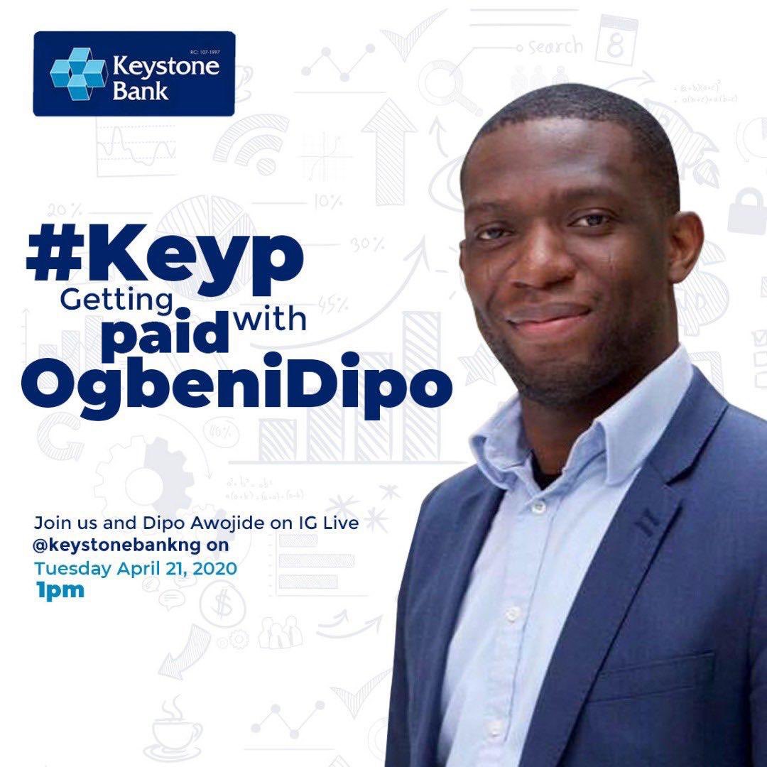 Shawnife's tweet photo. Keystone bank’s career masterclass with @OgbeniDipo is finally live on Instagram
Join here https://t.co/7QhB70KGXI
#CareerMasterClassWithKeystone https://t.co/pu9RwLOvRk