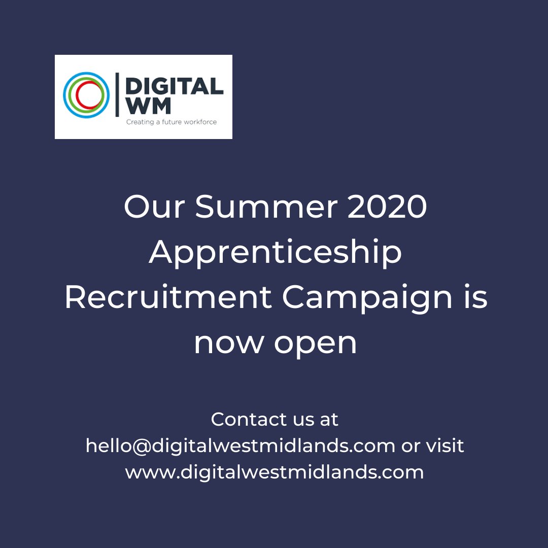 Debbies64's tweet image. Does your post Covid-19 business planning include recruiting apprentices and/or upskilling your existing workforce?

We are seeking apprenticeship opportunities for: Digital Marketers, Software Development Technicians, Network Engineers &amp;amp; Infrastructure Technicians.
