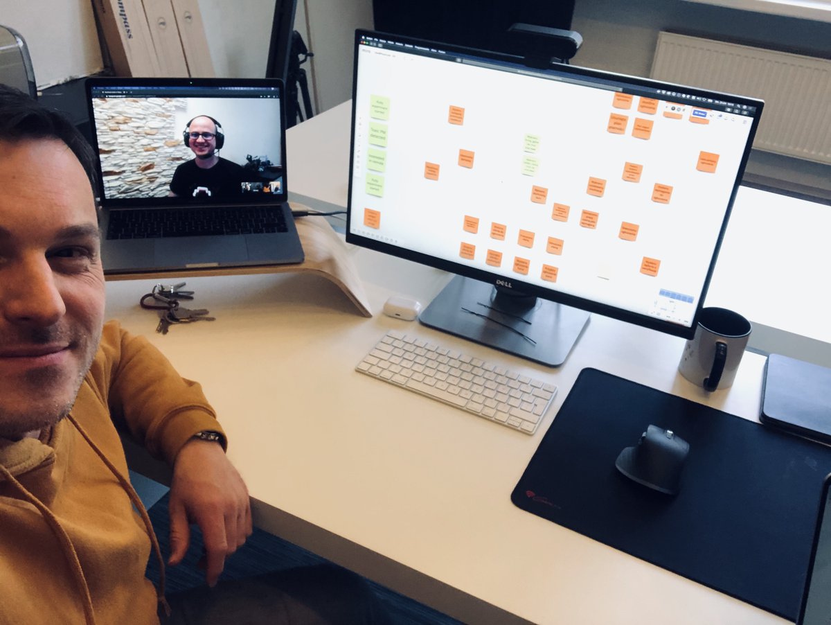 mariuszgil's tweet image. Remote #EventStorming session with @StolarczykT @andrzejkrzywda  and @lszydlo. Really interesting, but wait for more from @StolarczykT