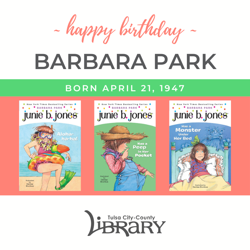 Happy birthday, Barbara Park! 

Find titles by her on Overdrive: 