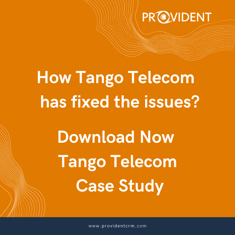 providentcrm's tweet photo. Are you having similar issues in your company?
Learn how Provident CRM helped @TANGOTELECOM from having no #CRMsystem in place to a central repository for all #sales data. It has been "revolutionary to the #business". Download Now: https://t.co/XRoMudWrBs https://t.co/SluXlkpbS9