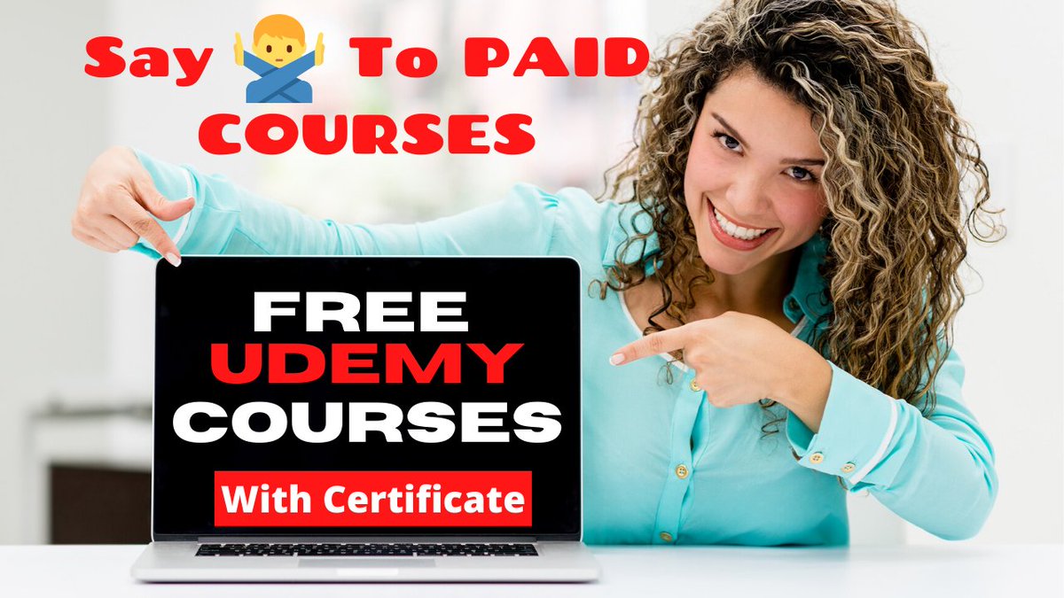 RealTrickyMan's tweet photo. *No More Paid Courses* Get Free Udemy Courses with Certificate | #UdemyCoupon

https://t.co/uW7oSbQNdX https://t.co/bUvIzlLRZf