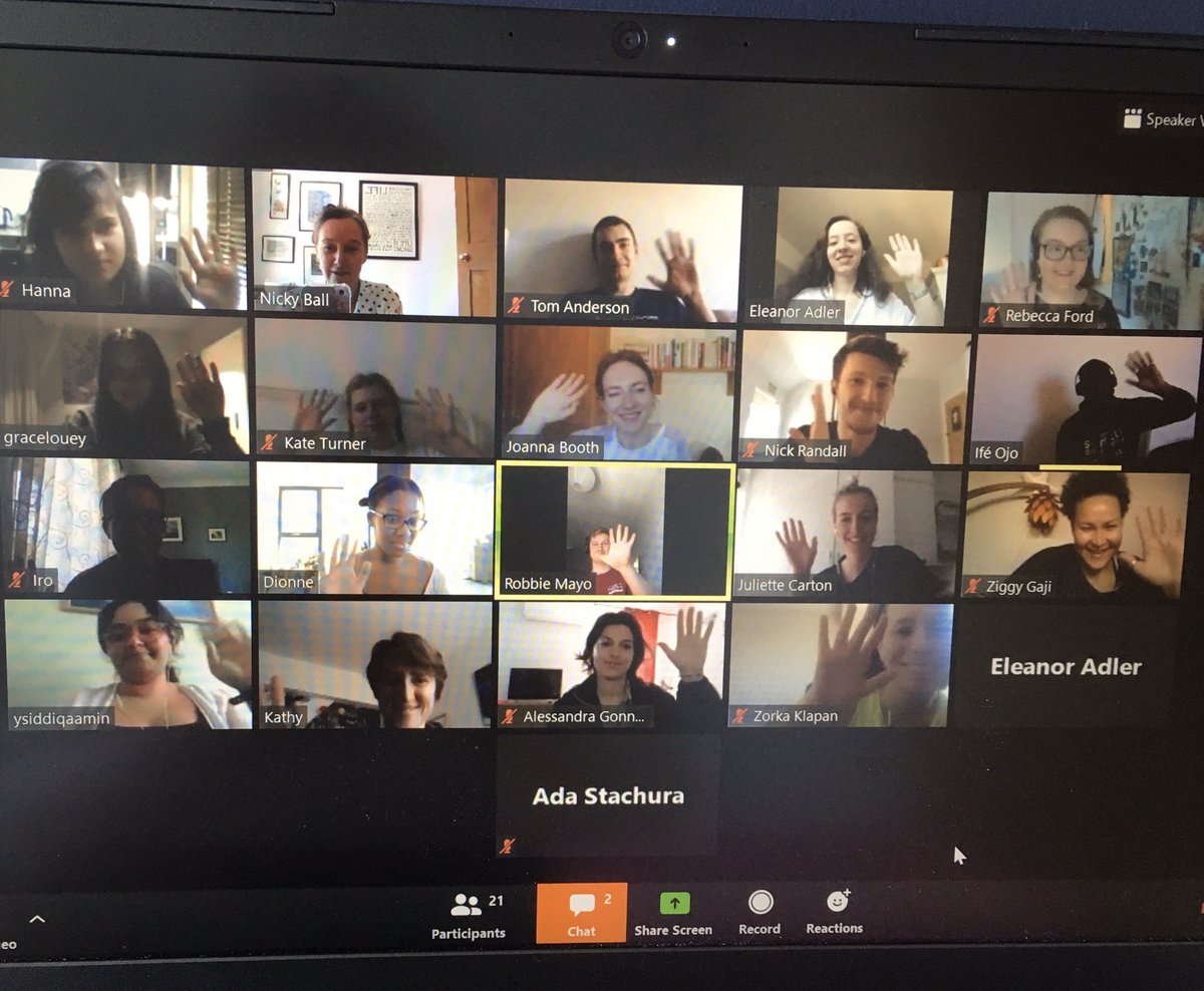 NickyCANorth's tweet photo. At @UKScreenSkills the HETV team are still busily supporting our Trainee Finder trainees with daily get togethers or more formal learning sessions . Today we brought together some of our London &amp; SEast based trainees https://t.co/YHAsHGWsjG