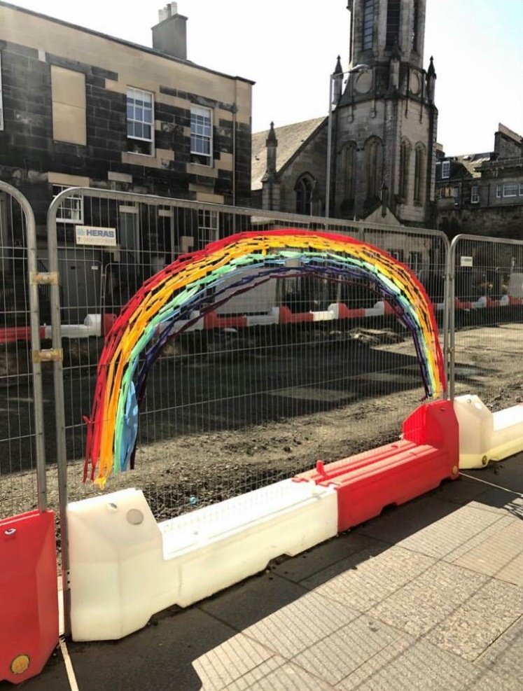 TramstoNewhaven's tweet photo. Look what our team spotted whilst carrying out daily site safety checks! It certainly brightens things up🌈Thanks to Picture to Puppet for creating this #lockdownrainbow
Find out more abt this amazing local business: https://t.co/LTBB1OK1BJ #strongconstitution #Tramstonewhaven https://t.co/G6k4fQLJFf