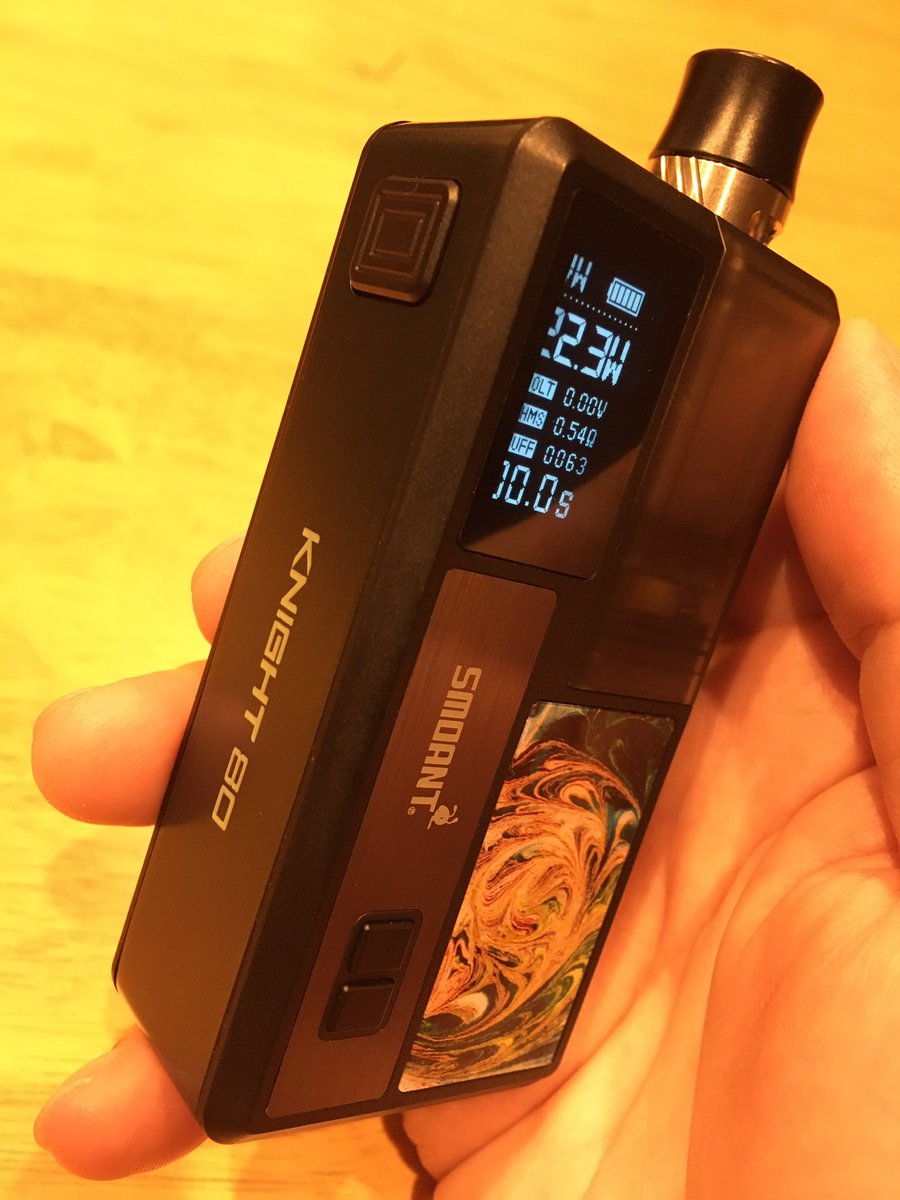 takanori_nameco's tweet photo. ふむ。良いね👍
#フレキチ
#vape
#SMOANT
#knight80 https://t.co/RPODOB2nJA