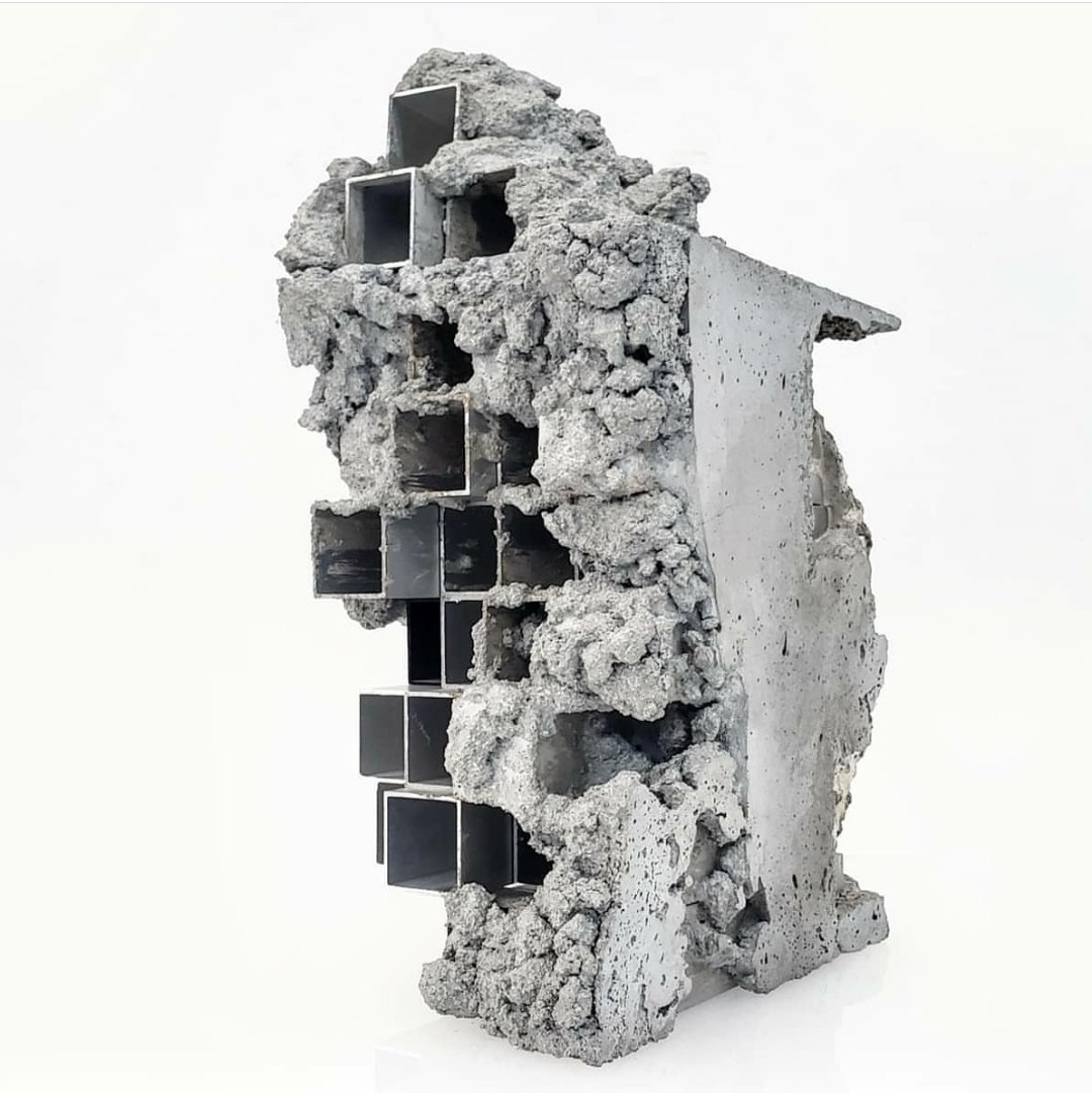 Troystudio's tweet image. RELIC 19
(BLOCK series)
concrete | steel | aluminum
#TROYSIMMONS
#brutalism #concrete
#cement
#wallsculpture
#materiality #wynwood