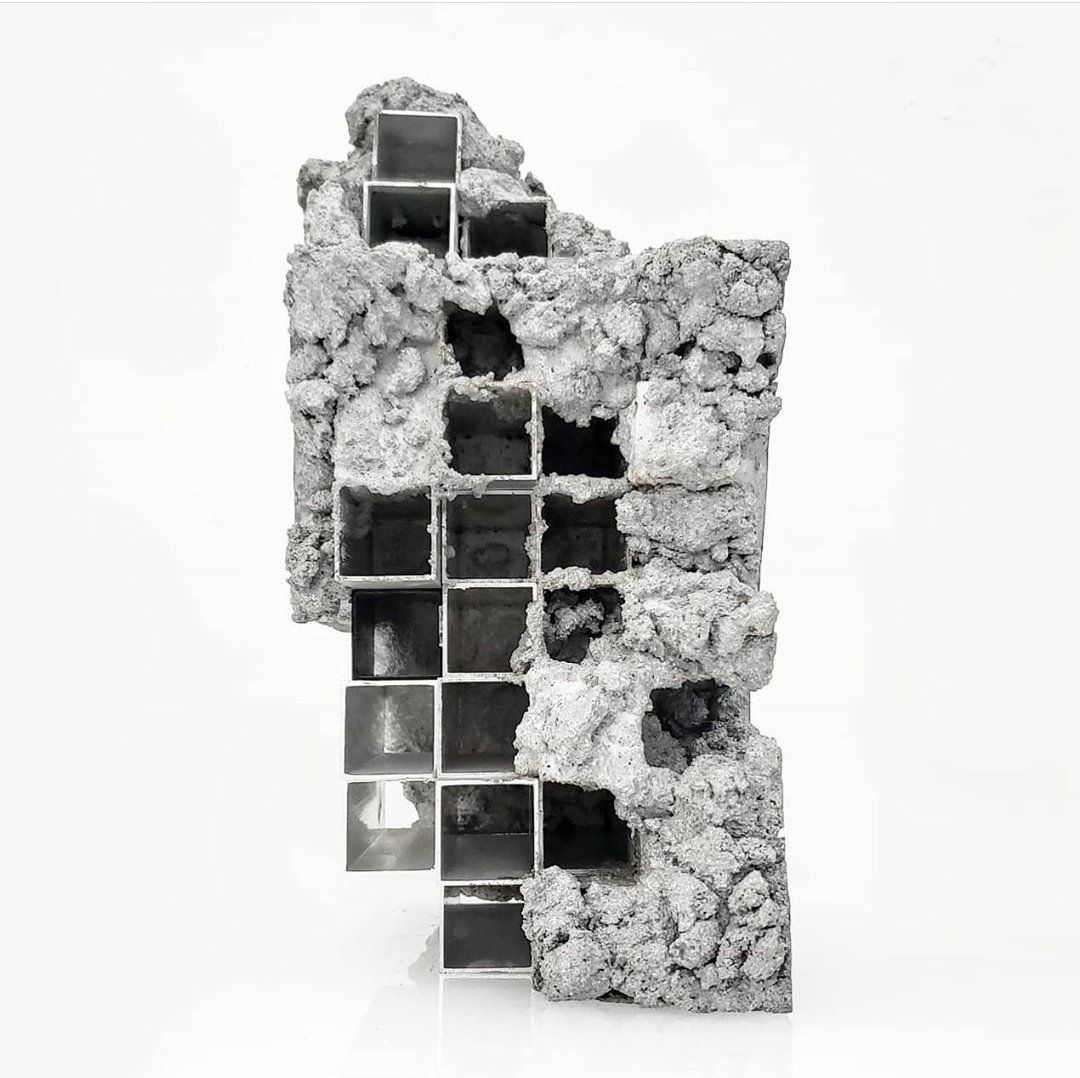 Troystudio's tweet image. RELIC 19
(BLOCK series)
concrete | steel | aluminum
#TROYSIMMONS
#brutalism #concrete
#cement
#wallsculpture
#materiality #wynwood