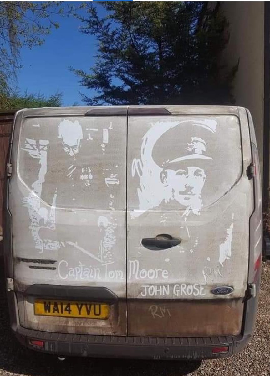 JohnKeith53's tweet photo. @captaintommoore I thought this was fantastic, shame it's not a Banksy! Best wishes Captain Tom. https://t.co/JL0KIdwAZ6