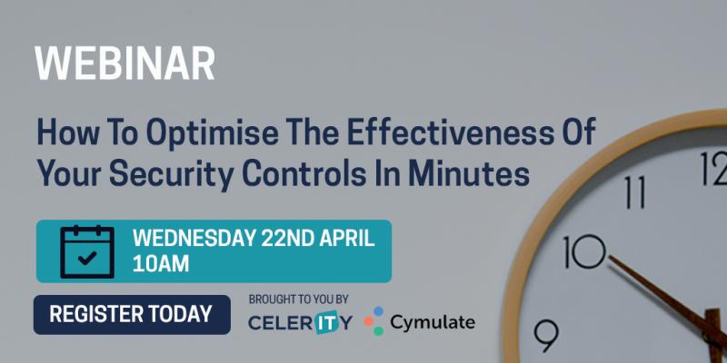 There's still time to register for tomorrow's webinar on 'How To Optimise The Effectiveness Of Your Security Controls In Minutes'  co-hosted with Cymulate - Breach &amp; Attack Simulation.

Register your place today: zoom.us/webinar/regist…
